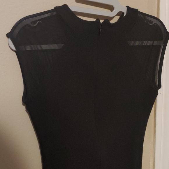 French Connection Viven Mesh Paneled Sheath Dress - Picture 11 of 12